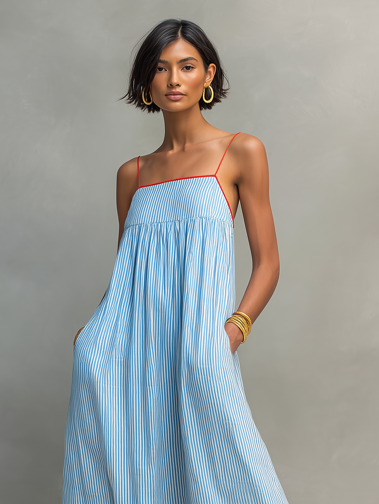 Ana | Vestido Maxi Minimalista.