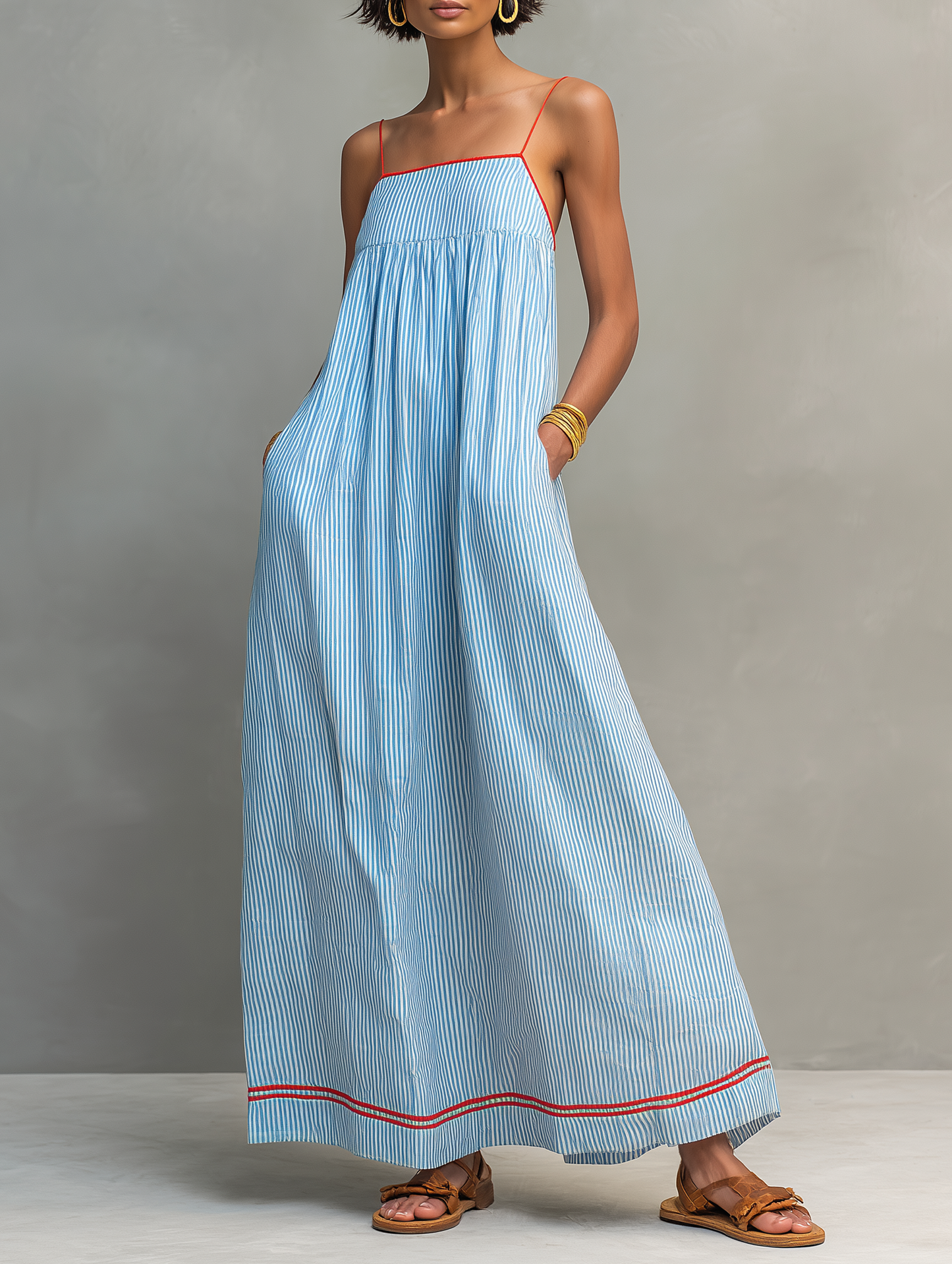 Ana | Vestido Maxi Minimalista.