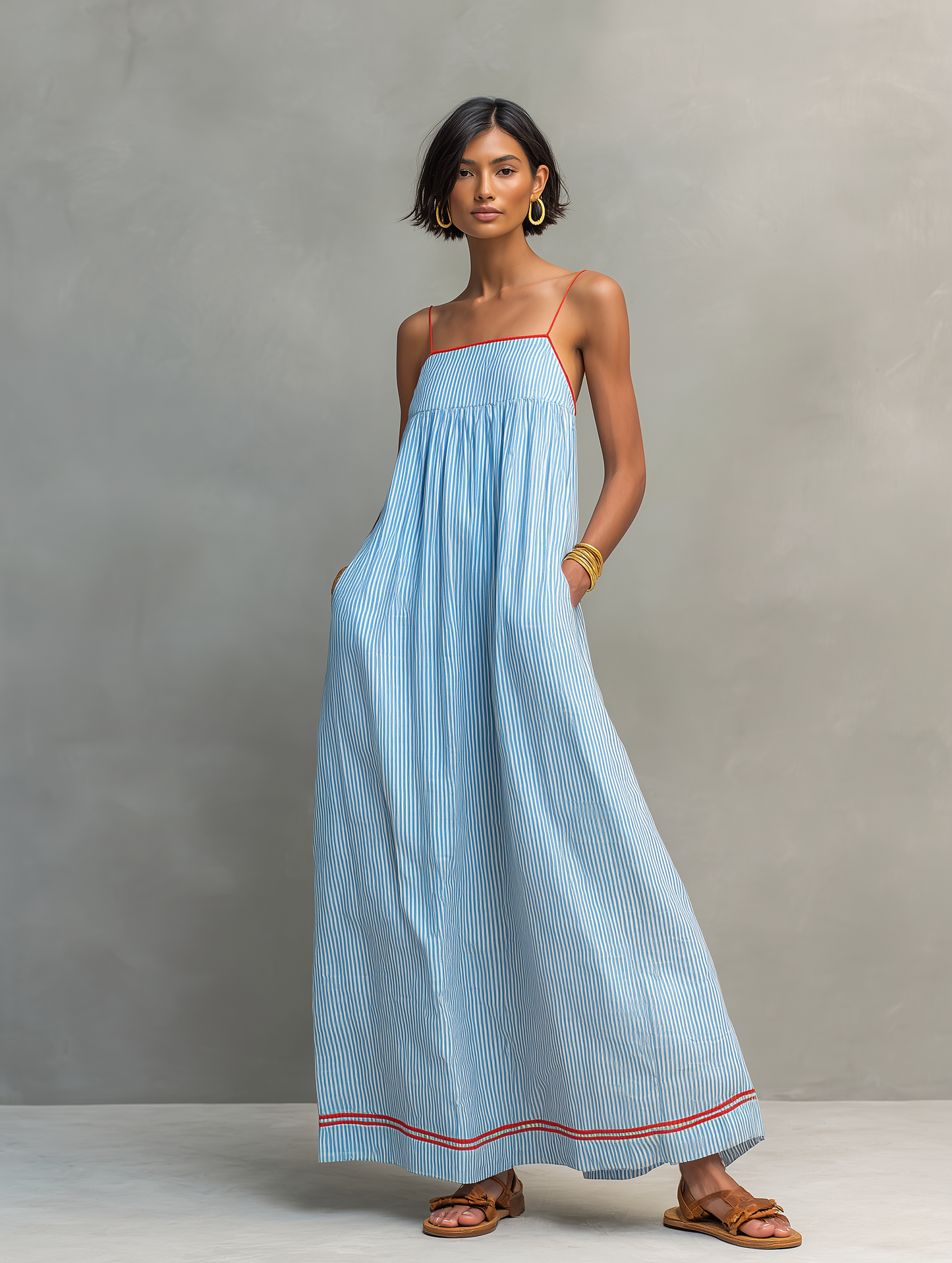 Ana | Vestido Maxi Minimalista.