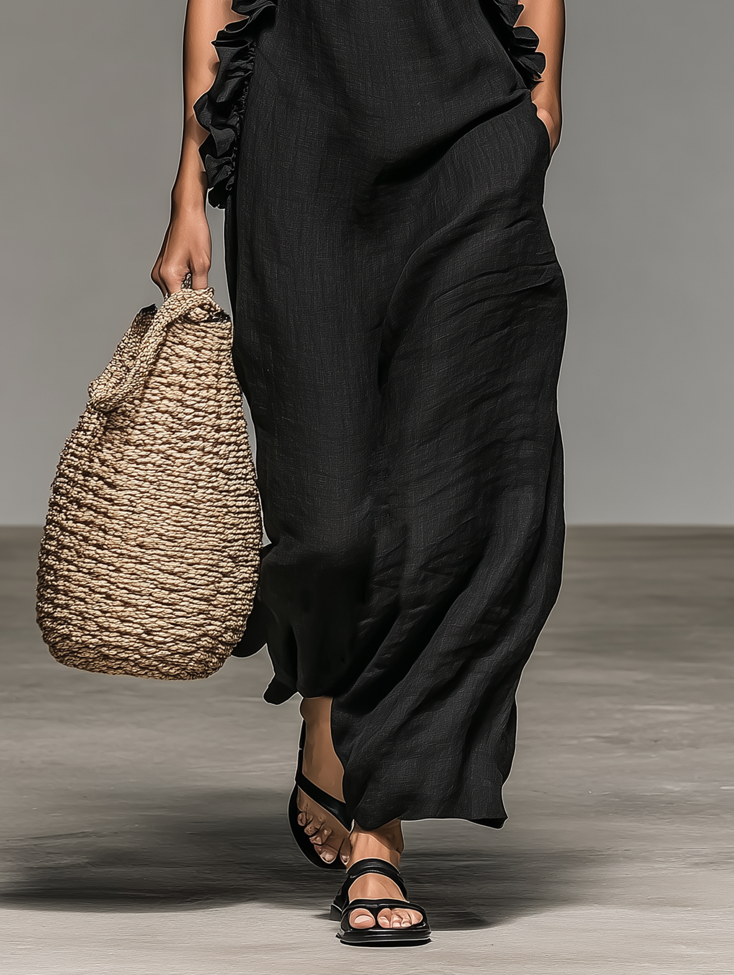 Inés | Vestido Maxi de Volantes