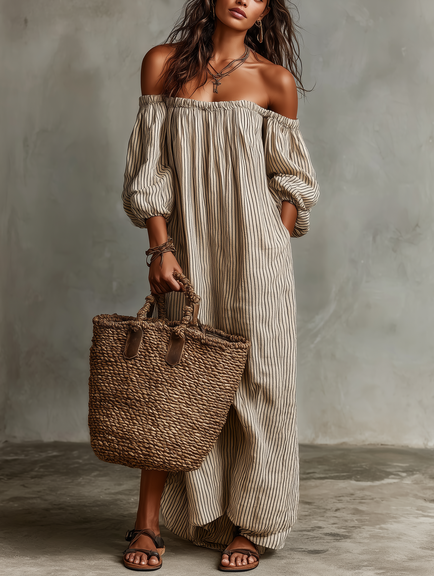 Petra | Vestido maxi minimalista