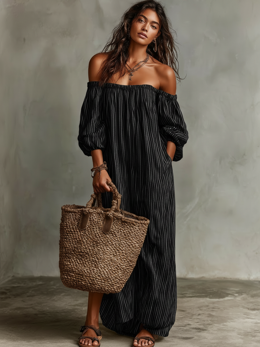 Petra | Vestido maxi minimalista
