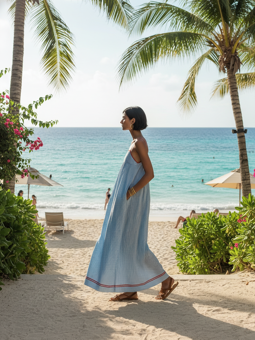 Ana | Vestido Maxi Minimalista.