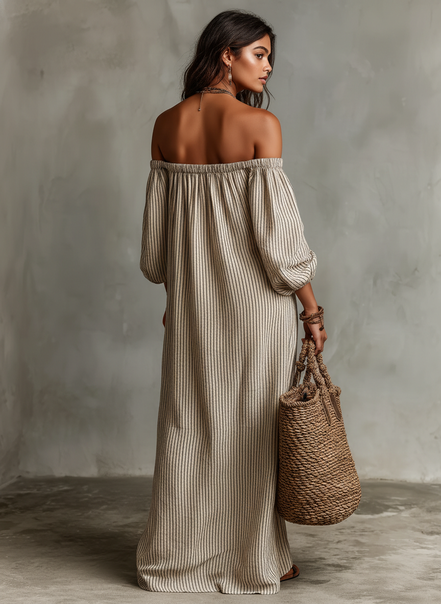 Petra | Vestido maxi minimalista