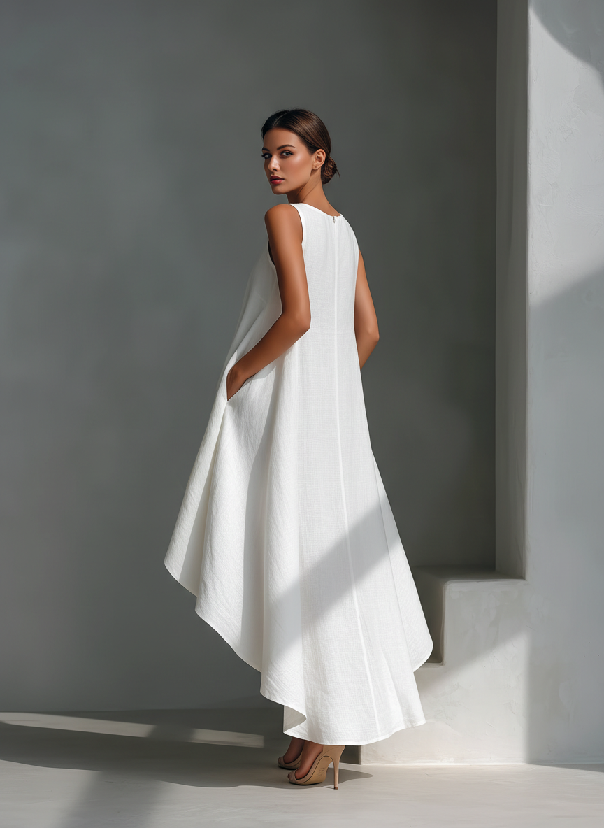 Andrea | Vestido Midi Sin Mangas