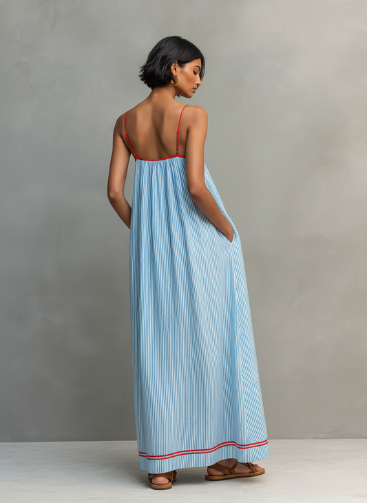 Ana | Vestido Maxi Minimalista.